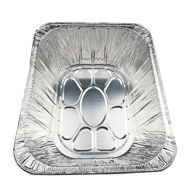 Aluminum foil rectangular box for turkey 
