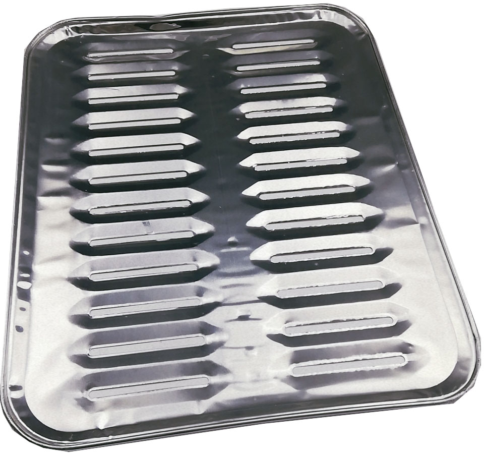 Aluminum foil barbecue oil leaking pan