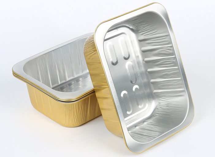Take away aluminum foil lunch box