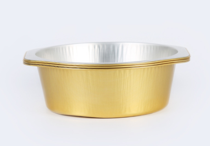 Round wide edge can seal food aluminum foil packaging box