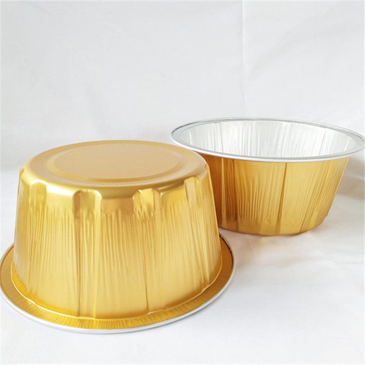 Round alumuinum foil container