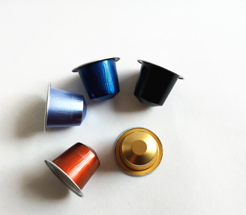 Aluminum Foil Coffee Capsules Round Aluminum Nespresso cup And Sealing Lids 