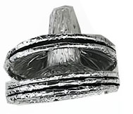 Disposable foil candle holder