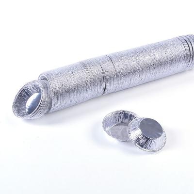 Disposable aluminum foil container for egg tarts
