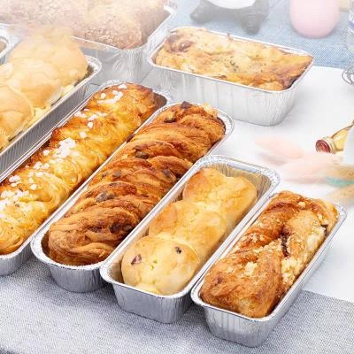  Disposable rectangular aluminum foil food takeaway container