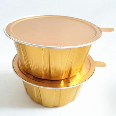 Round alumuinum foil container