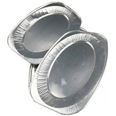 Disposable BBQ oval aluminum foil plate