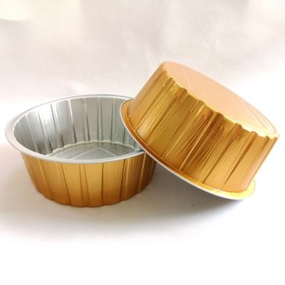 Round alumuinum foil container