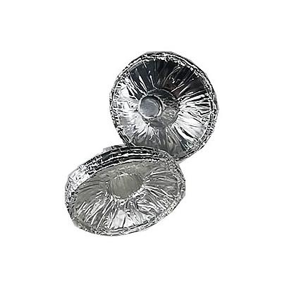 Disposable aluminum foil candle holder